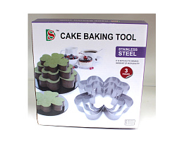 Набор форм для печенья металл 8982 3шт