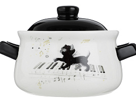 Горшок для запекания керамика 824-123/7366 Котейка 500мл