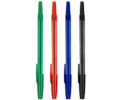 Набор ручек 4цв. РШ-30417-4 "049" 0,7мм, тонированный корпус, пакет с европодвесом