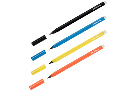 Карандаш вечный OfficeSpace PE_63969 с металлическим наконечником "Endless line", HB, ассорти