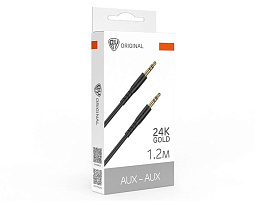 Кабель AUX-AUX 3.5мм mini jack BY Base черный 931-636