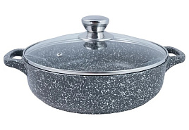 Жаровня 26см с/кр ТМ9263/7080 Традиция мрамор