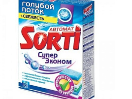 Стиральный порошок Sorti Автомат 350г Супер эконом Голубой поток