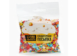 Пасха Посыпка для кулича Микс звездочки и палочки 10322555