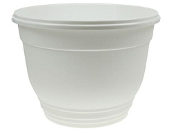 Кашпо цветочное 3л Цегла 001237 белое с/п