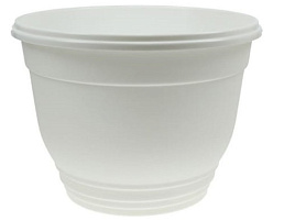 Кашпо цветочное 3л Цегла 001237 белое с/п