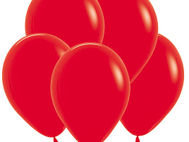 Шар надувной 5" Пастель красный (50)
