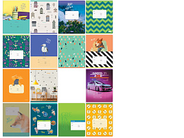 Тетрадь 12л. клетка  Т5ск12 11682 "Super Mix-16"