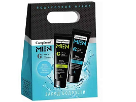 Набор мужской Compliment №1990 Заряд бодрости(гель д.бр.80мл+гель п.бр)3010