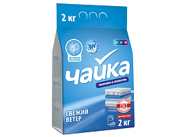 Стиральный порошок Чайка 2кг М ручная Свежий ветер