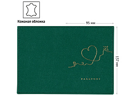 Обложка на паспорт OfficeSpace 346335 "Life Style", кожа, тиснение фольгой