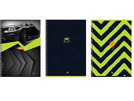 Тетрадь 96л. А4 на спирали  Т4гр96 11923 "Real man", неоновый пантон