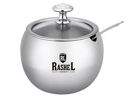 Сахарница Rashel R-1801 500мл с ложечкой