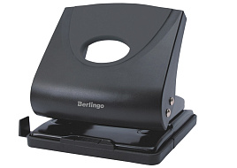 Дырокол Berlingo DDp_30161 "Office Soft" 30л., пластиковый, черный, с линейкой