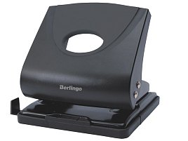 Дырокол Berlingo DDp_30161 "Office Soft" 30л., пластиковый, черный, с линейкой