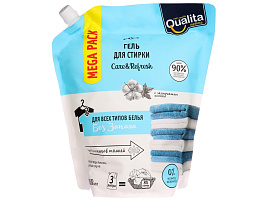 Стиральный порошок жидкий Qualita Гель 3л Стандарт Универсальный