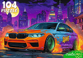 Пазл 104эл.Яркий автомобиль УК104-2392