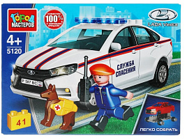 Конструктор Брик 5120-КК Lada Vesta Служба спасения 41дет