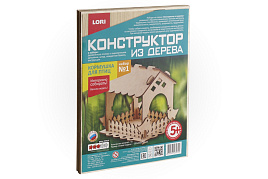 Конструктор деревянный Фн-006 "Кормушка для птиц. Набор №1"