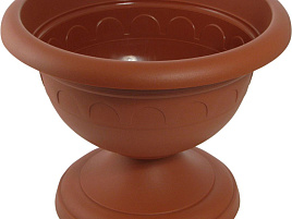 Вазон 1,1л Колывань С143Т низкий теракот
