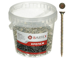 Саморез универсальный 5*60 цинк 200шт в банке Bartex 5203