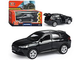 Машина металлическая F7-12-BK-WOD HAVAL "haval f7", длина 12 см, дв, багаж, инер, черный, в кор.
