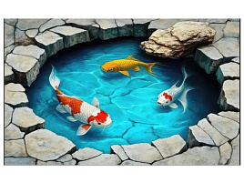Коврик для ванной 50*80 Roomis 3D диатомитовый mirror  D14/7420