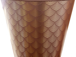 Кашпо цветочное 3л Флейк КШ-9274 Мокко