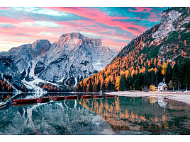 Алмазная мозаика 30*40 НД-0399 Озеро на закате