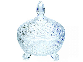 Сахарница стекло 107023/3434 12*10