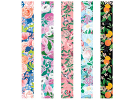 Закладки магнит. д/книг ArtSpace 339177 "Flowers", 25*195мм, блестки