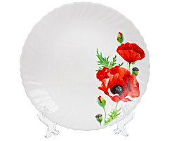 Тарелка мелкая 19см 448956 Алый мак
