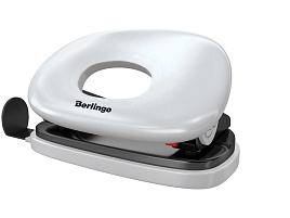 Дырокол Berlingo DDp_10101 "Round" 10л., пластиковый, белый