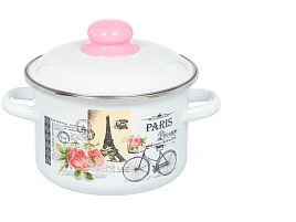 Кастрюля эмаль 2л 1RD161M Пионы