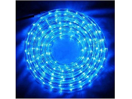 Электрогирлянда дюралайт LED синий 10м