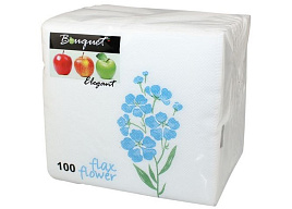 Салфетки 100л. Bouguet Elegant Незабудка