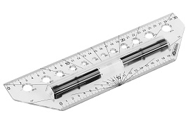 Рейсшина 30см. ArtSpace РМ_1292 металлический ролик