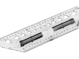 Рейсшина 30см. ArtSpace РМ_1292 металлический ролик