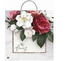 Пакет петля с пласт.ручкой 36*37 Симпатия