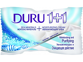 Мыло Duru 1+1 Cremy 80гр Мор.Минераллы