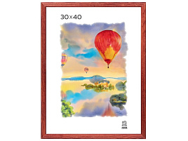 Фоторамка ПС 30*40 дерево Красное дерево 1302