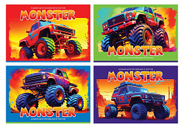 Альбом для рисования 08л. BG АР4ск8 10947 "Monster"
