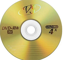 DVD+RW диск VS 4.7 Gb 4х конверт(5)