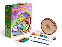 Набор для творчества Роспись по дереву 10256374 Веселые птички