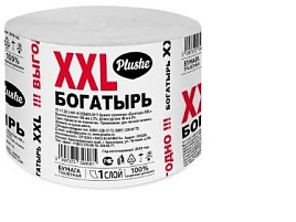 Т.бумага б/вт Plushe Богатырь XXL 2425 (100м)