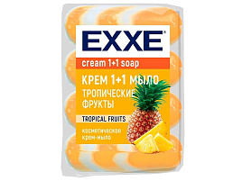 Мыло EXXE 1+1 4*75г Тропические фрукты
