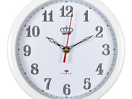 Часы настенные "21 Век" 22*22 2222-326 Императорские белые круглые