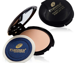 Пудра Farres 3012-1 пуховка, зеркальце телесный