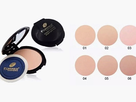 Пудра Farres 3012-3 пуховка, зеркальце светло бежевый