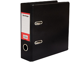 Папка регистратор 7см. Berlingo ATp_70510 А5, вертикальная, ПВХ, с карманом на корешке, черная